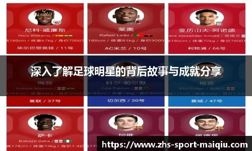 深入了解足球明星的背后故事与成就分享